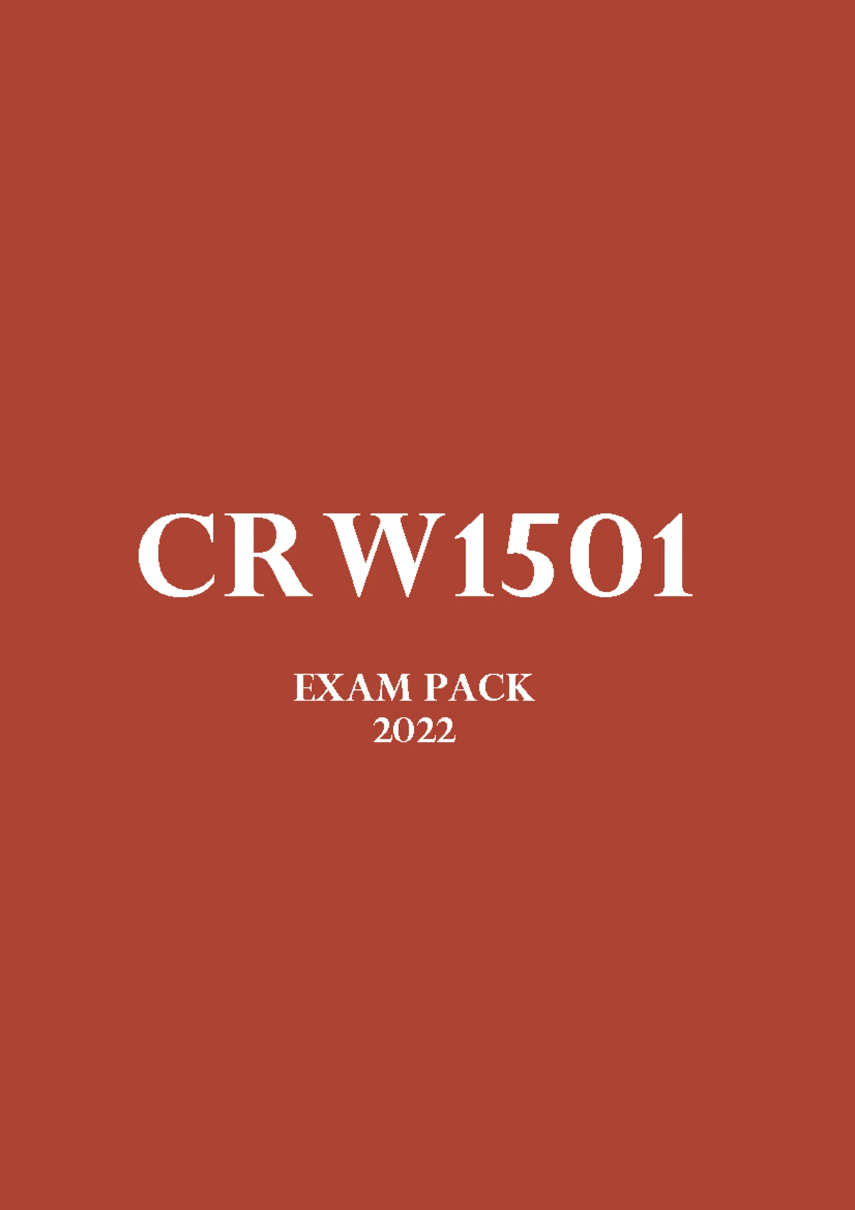 CRW2602 Possible Exam Questions & Answers for Review - Studocu