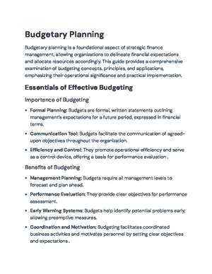Capital Budgeting Techniques: Comprehensive Guide and Analysis (FIN 301 ...