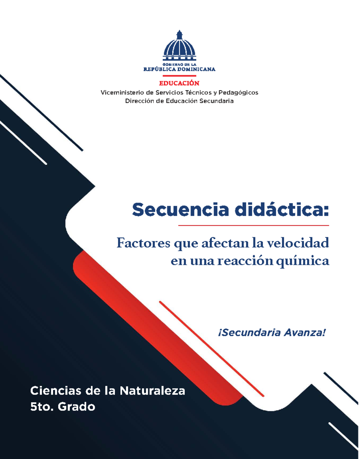 5to. Grado: Secuencia Didáctica sobre Velocidad de Reacciones Químicas - Document Preview