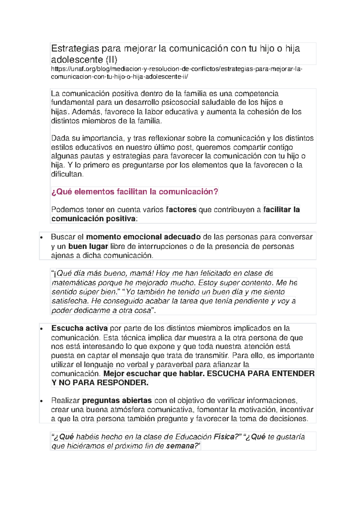 Estrategias para Mejorar la Comunicación con tu Hijo Adolescente (II ...