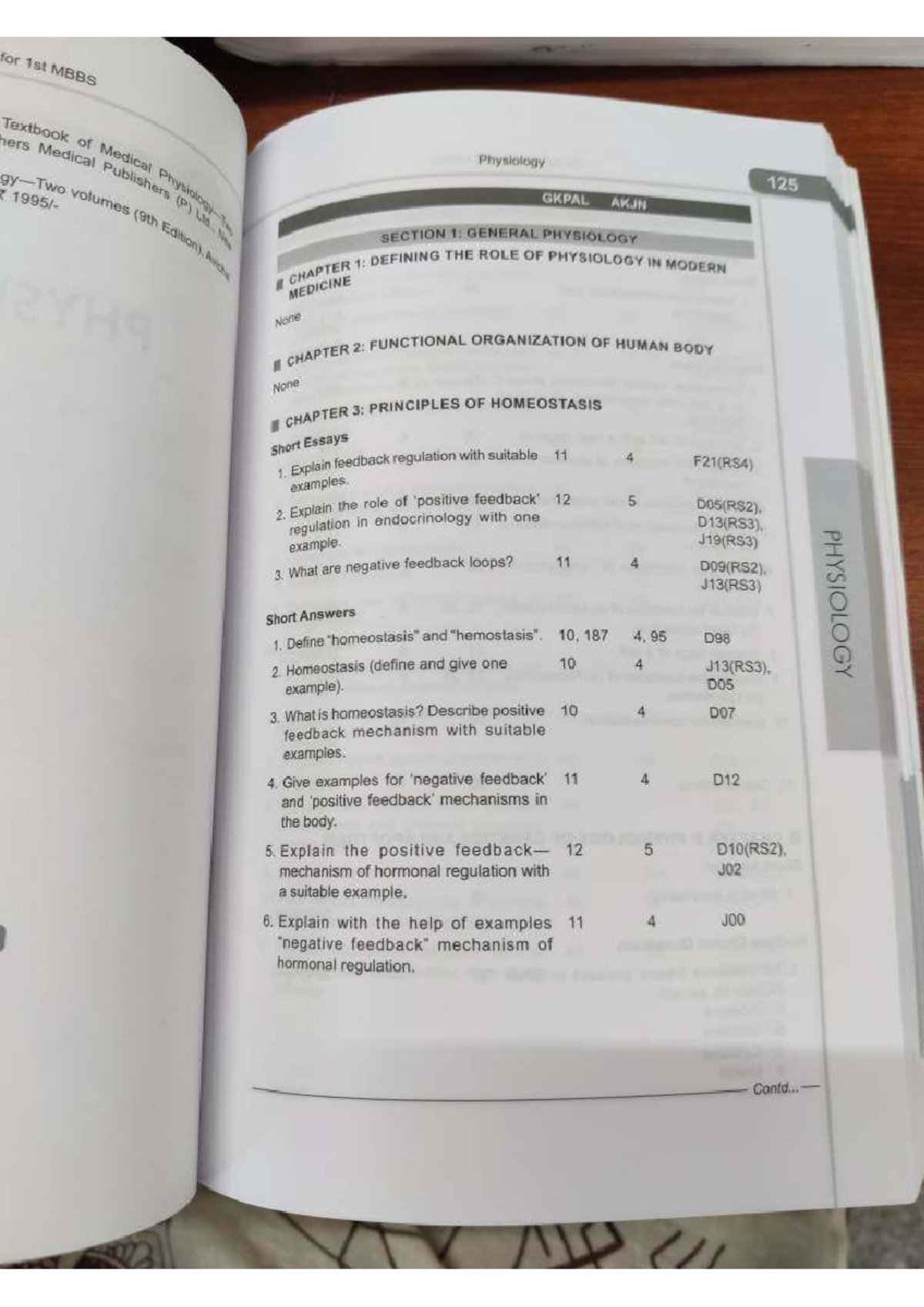 Physiology 125: Comprehensive Study Guide for 1st MBBS - RS4 - Studocu