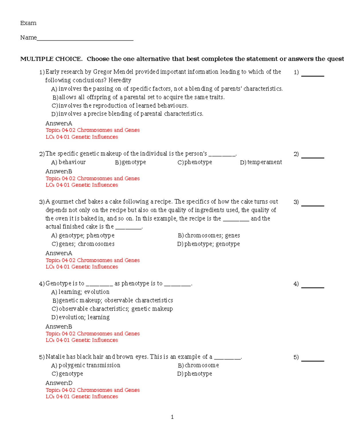 Psych 104 Chapter 4 Multiple Choice and True/False Question Bank - Studocu