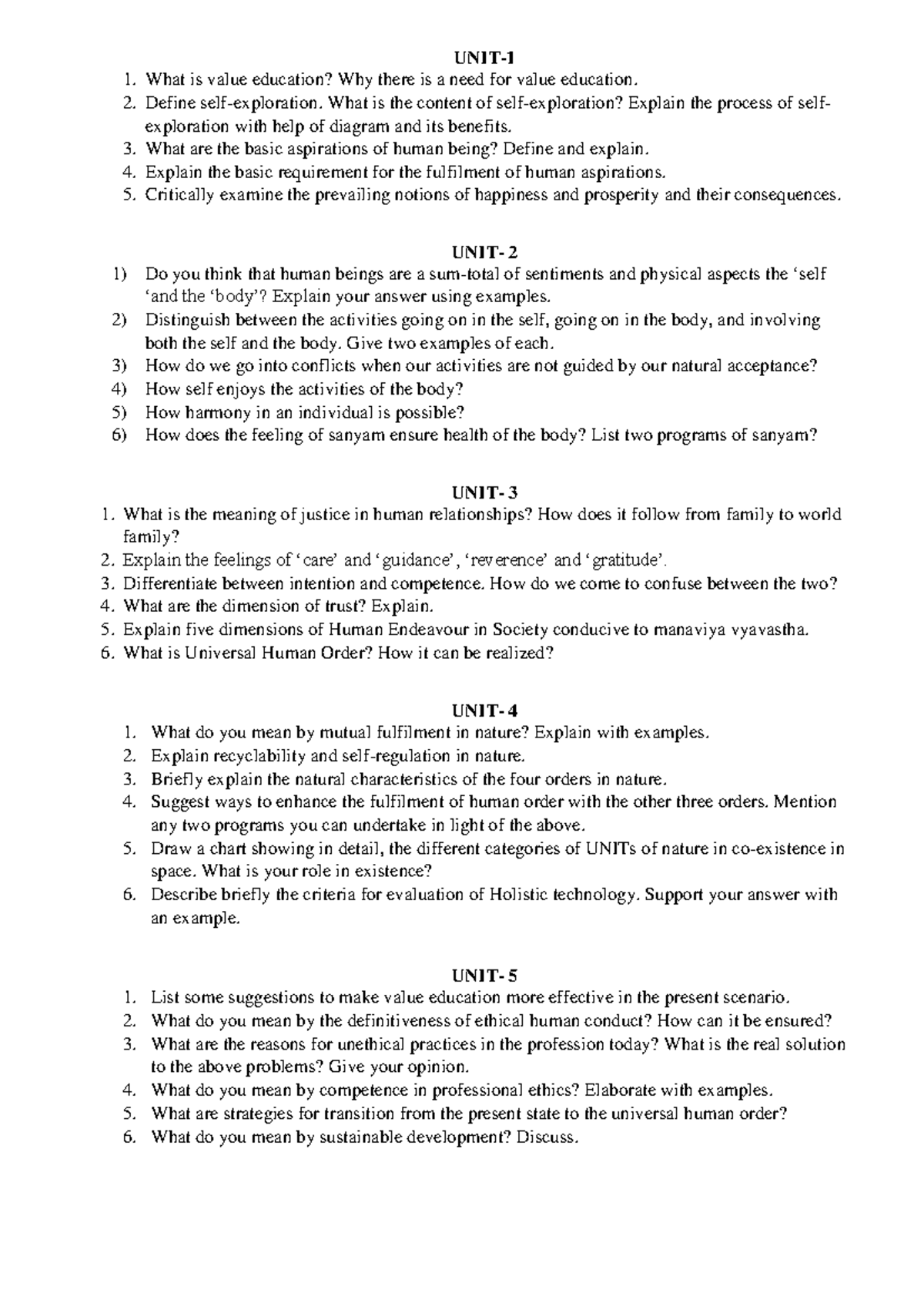 Universal Human Values: A Comprehensive Study Guide on Ethics and ...