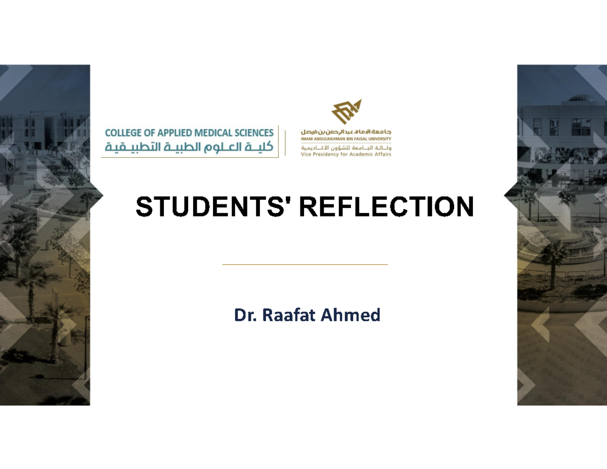 Clinical Practice Reflection: Insights on Student Feedback and ...