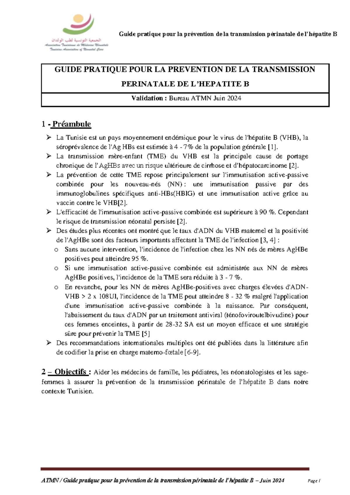 Guide Pratique ATMN pour la Prévention de la Transmission Périnatale de ...