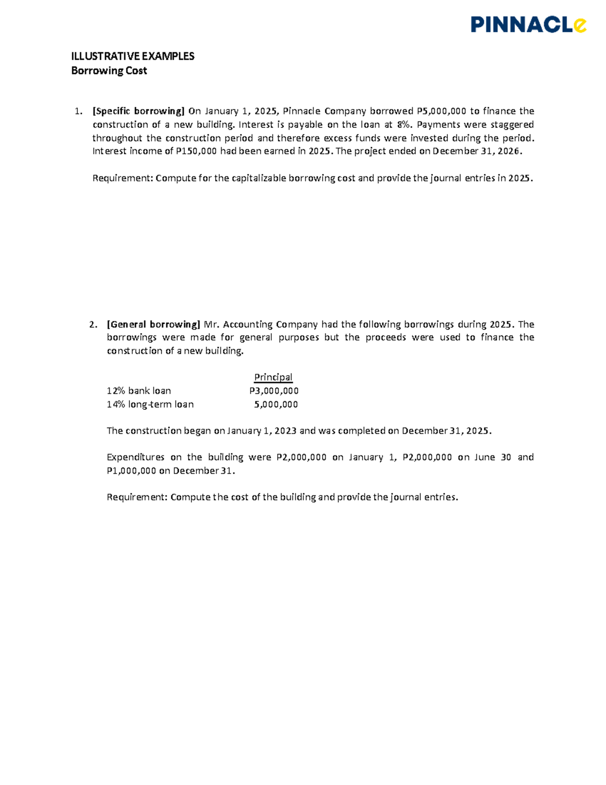 Illustrative Examples of Borrowing Costs: Calculation & Journal Entries ...