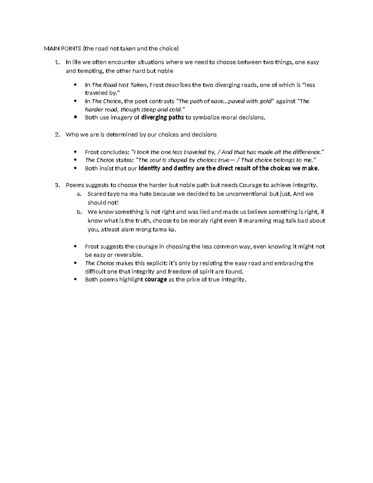 Ethics Draft Reflection Paper: Choices in 