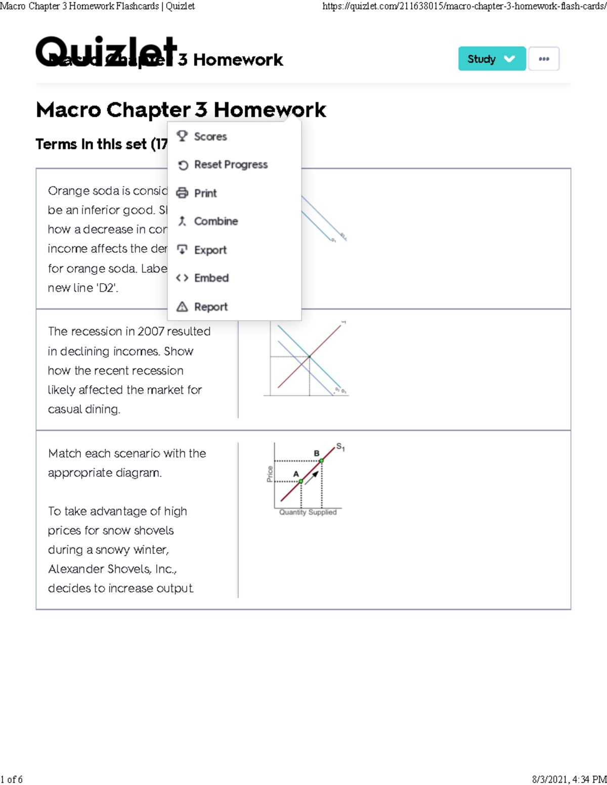 Macro Econ Chapter 3 Homework Flashcards for Study Aid - Studocu