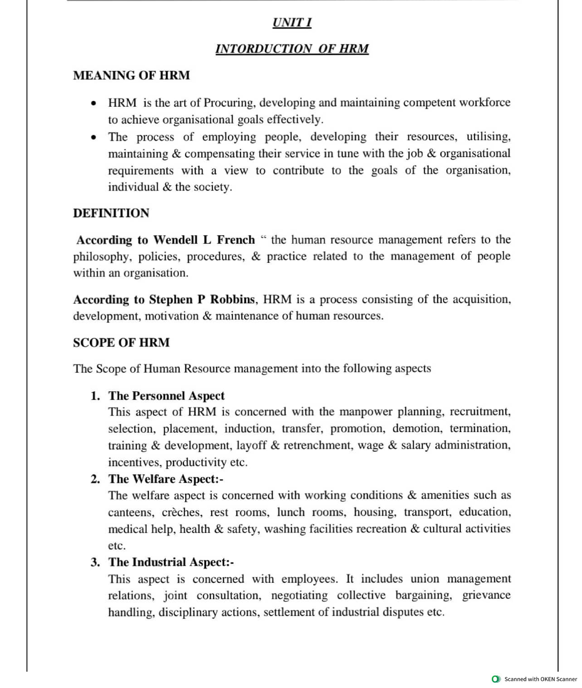 HRM 250611: Comprehensive Overview of Human Resource Management ...