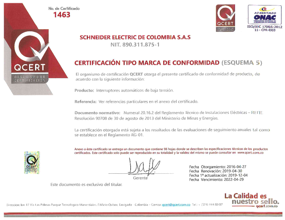 Cert-1463-act-1-schneider-varios-1 compress - Página 1 de 98 FECHA DE ...