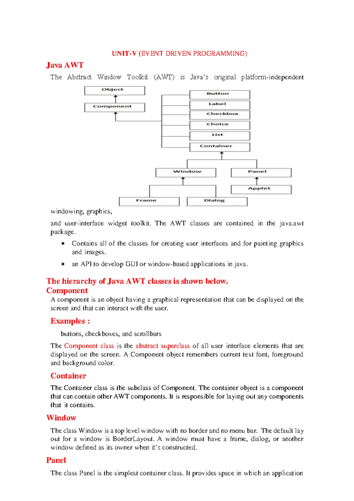 Java Unit IV Study Notes: Multi-threading & Generic Programming ...