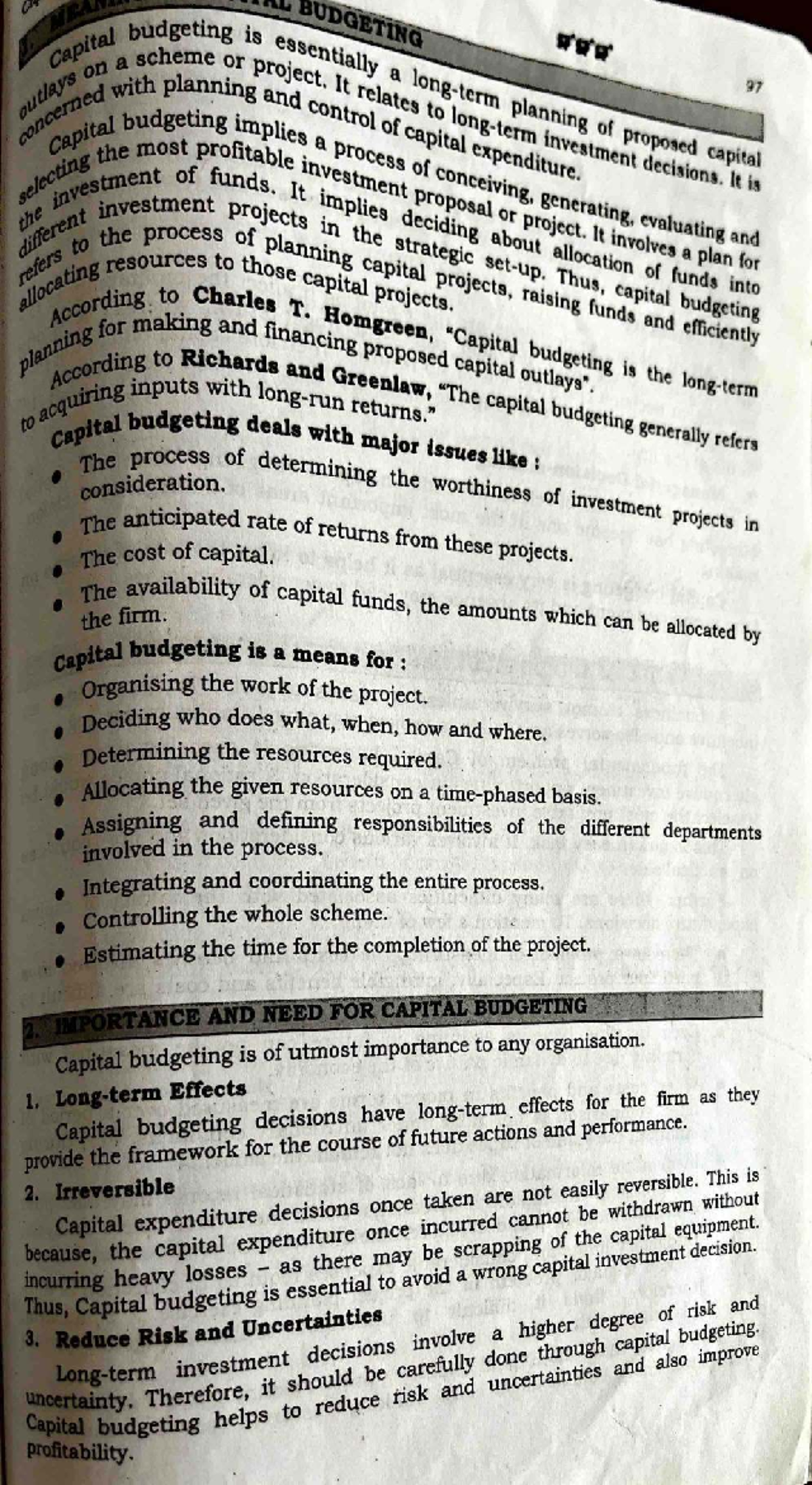 Capital Budgeting: Key Concepts and Techniques (Business Economics I ...