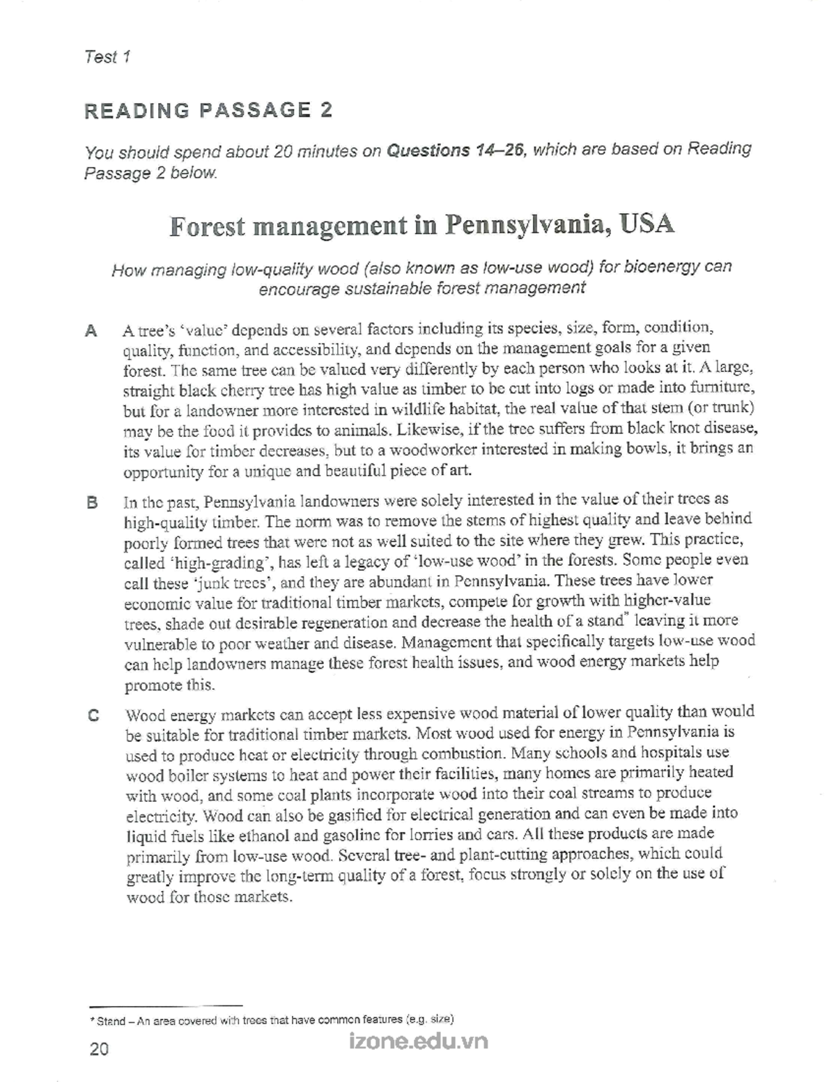 Passage 2 test 1 cam 18 - aaaaaa - Test 1 READING PASSAGE 2 You should ...