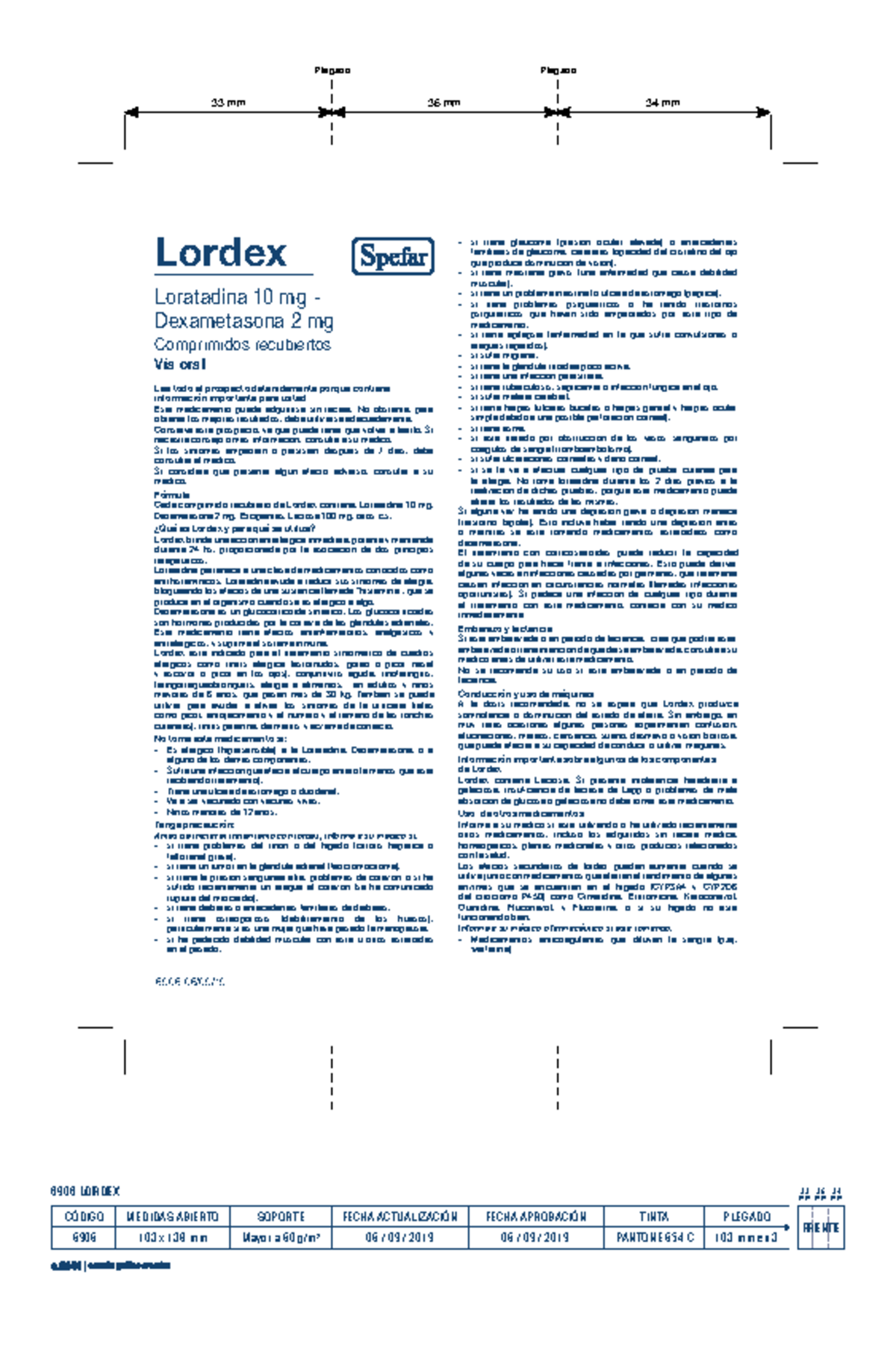 6906 Prospecto de Lordex: Información y Advertencias Importantes - Studocu