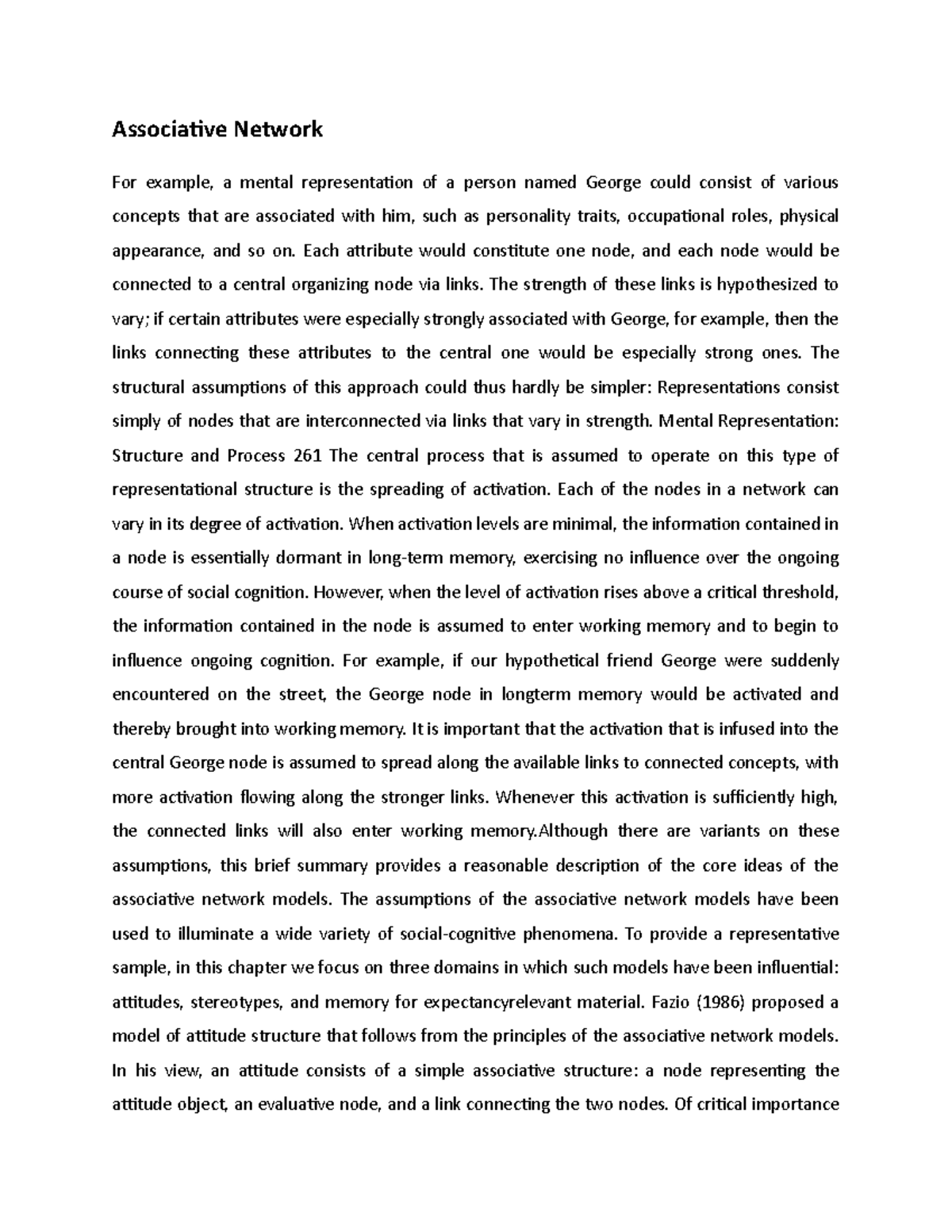 Associative Network - Each attribute would constitute one node, and ...