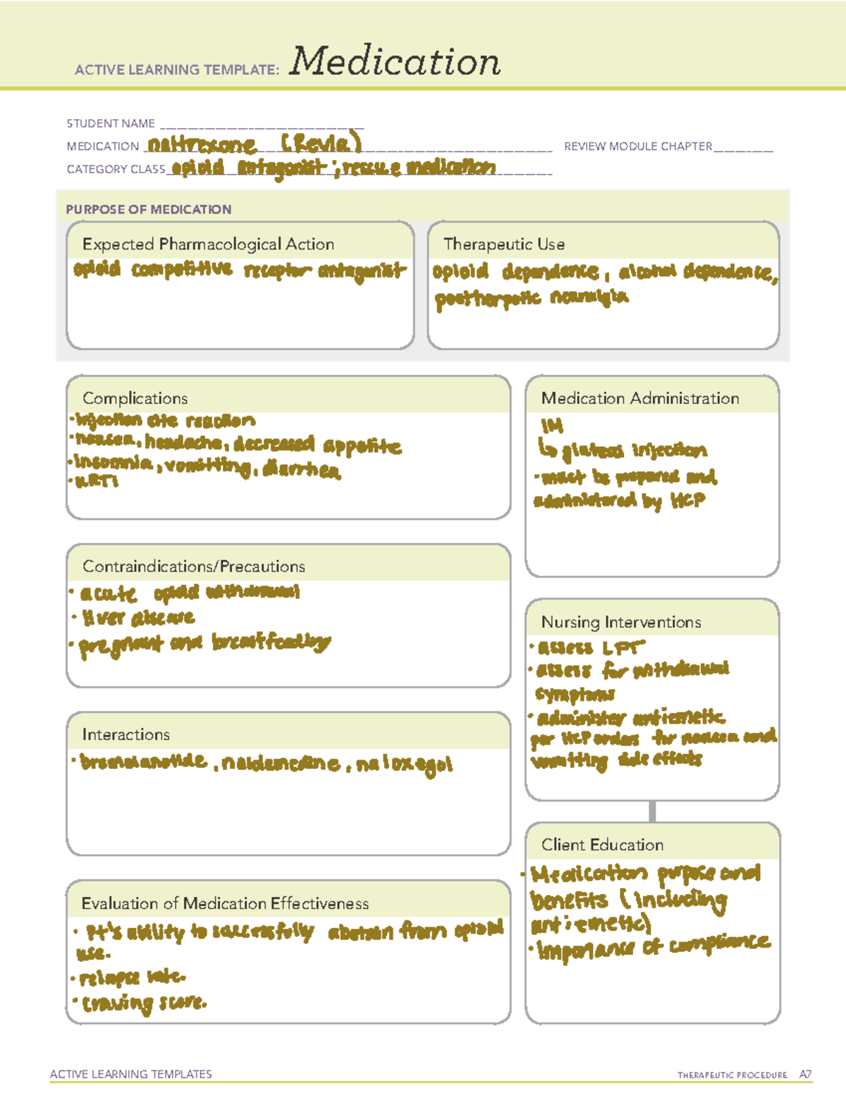 Up2 - Ati temp - ACTIVE LEARNING TEMPLATES THERAPEUTIC PROCEDURE A ...
