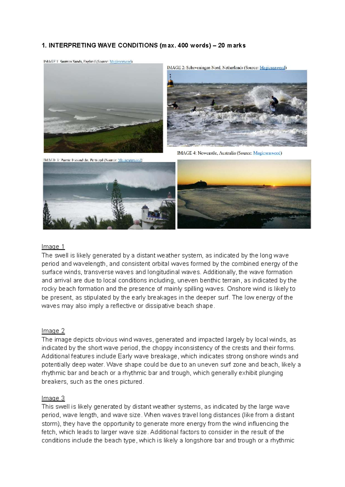 Assessment 2 | Computer Lab 2: Surfing Wave Forecasting Analysis - Studocu