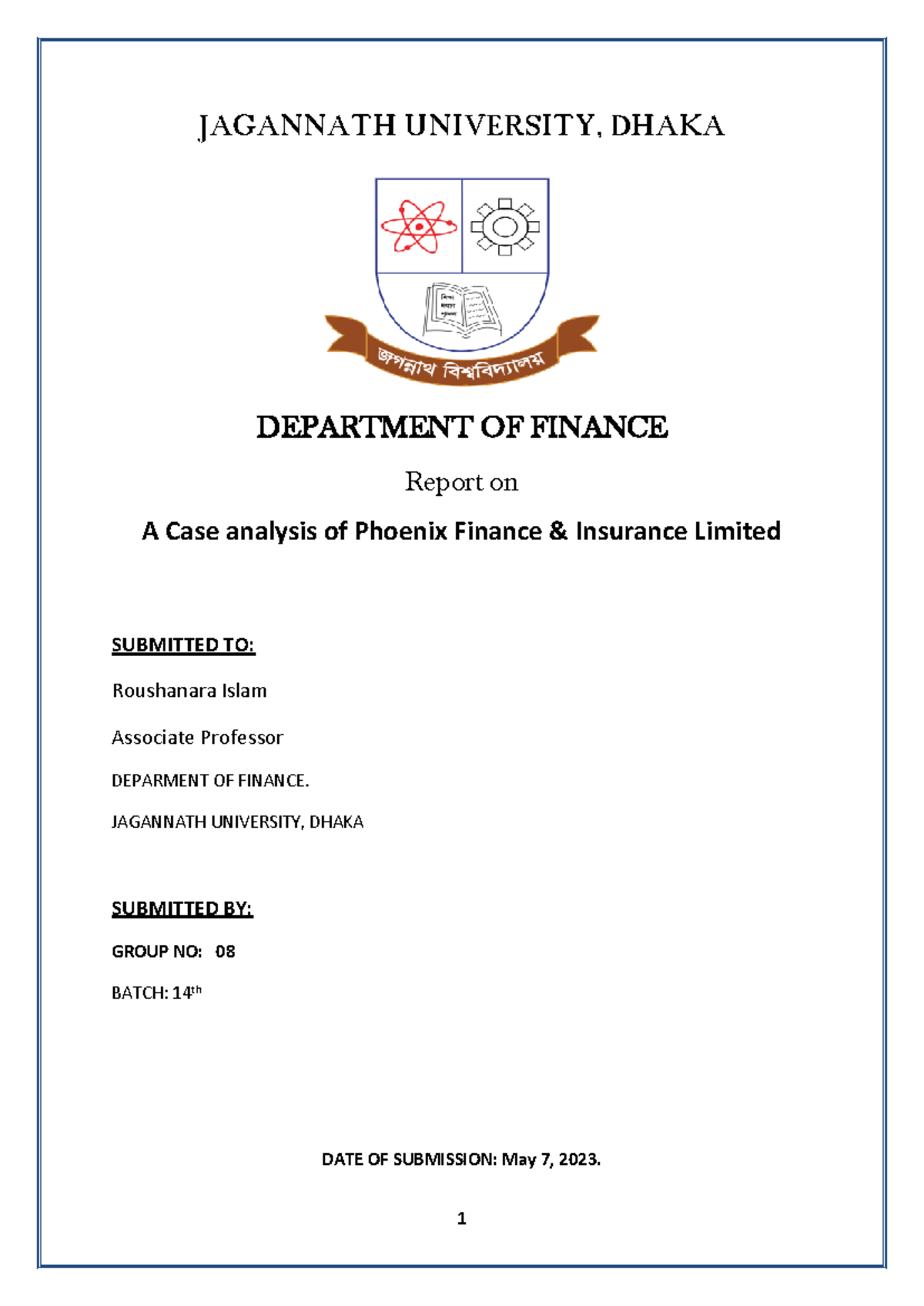 3101 - This is a course assignment of the course Insurance and Risk ...