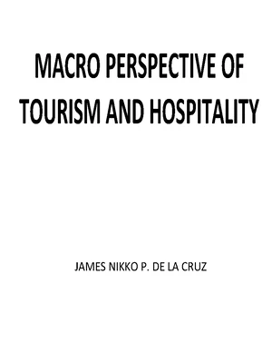 Module-prelim-to-finals - MODULE IN MACRO PERSPECTIVE OF TOURISM AND ...