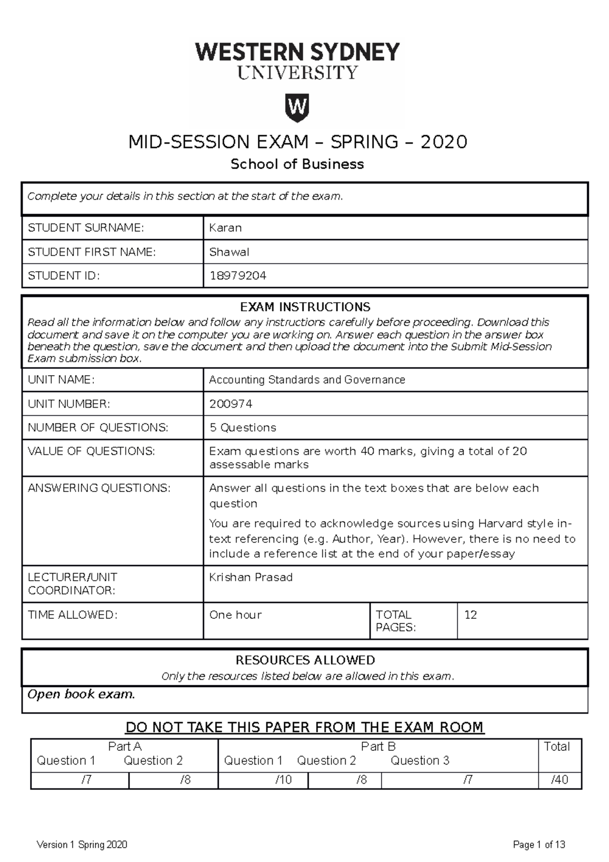 Mid-term-Exam-2009 74-Spring-2020-version-1-edit-1 - MID-SESSION EXAM ...