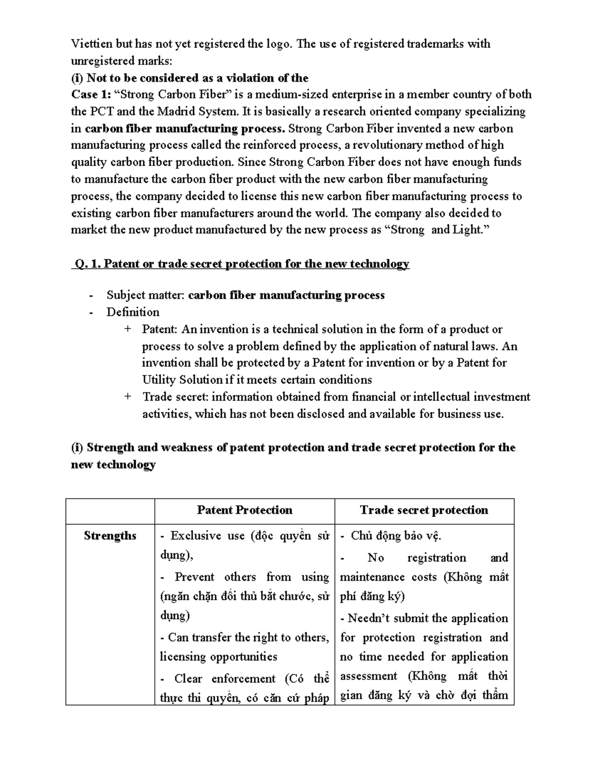 Bộ 7 Case Study Notes on Intellectual Property Protection - Studocu
