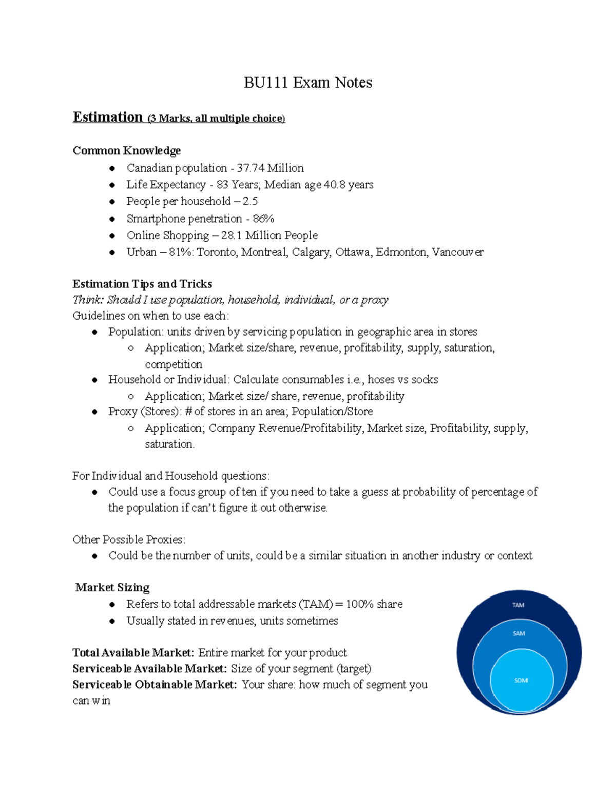 BU111 Final Exam Study Notes - Prof. Laura Allan - Studocu