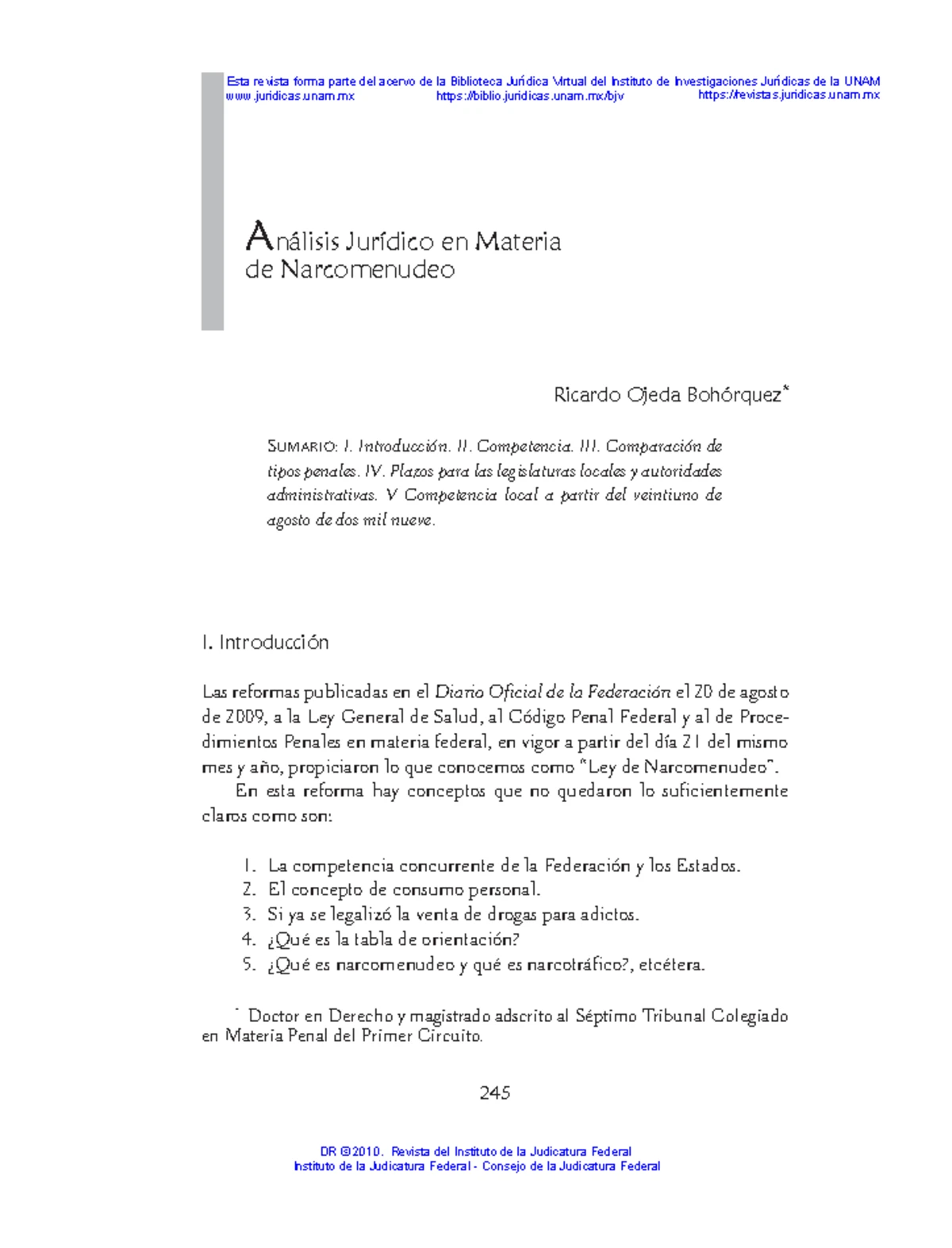 LOS JUECES DE CONTROL EN EL SISTEMA ACUSATORIO EN MÉXICO - UNAM 2012 ...