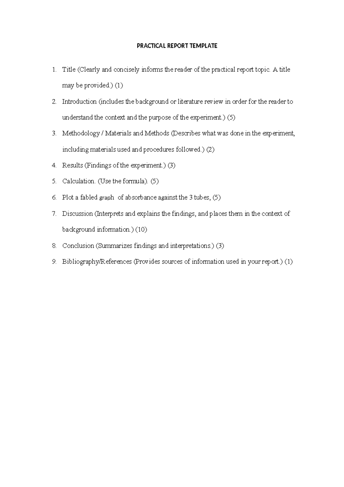 Practical Report Template 3: Structure & Guidelines - Studocu