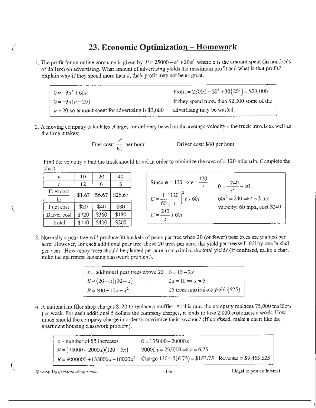 AB solutions p - info on calculus - 23. Economic Optimization ...