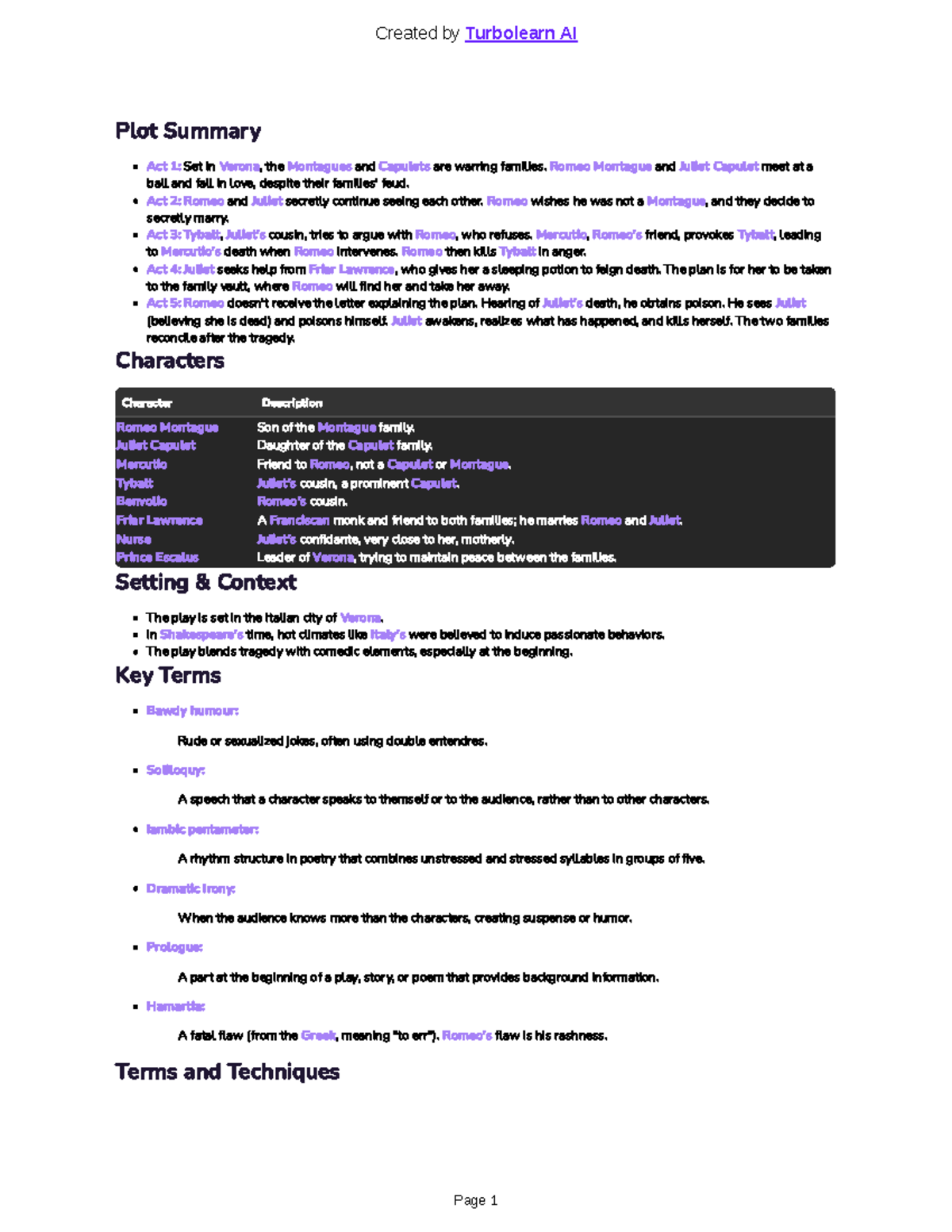 Romeo and Juliet Summary: Key Themes and Character Analysis (ENG 101 ...