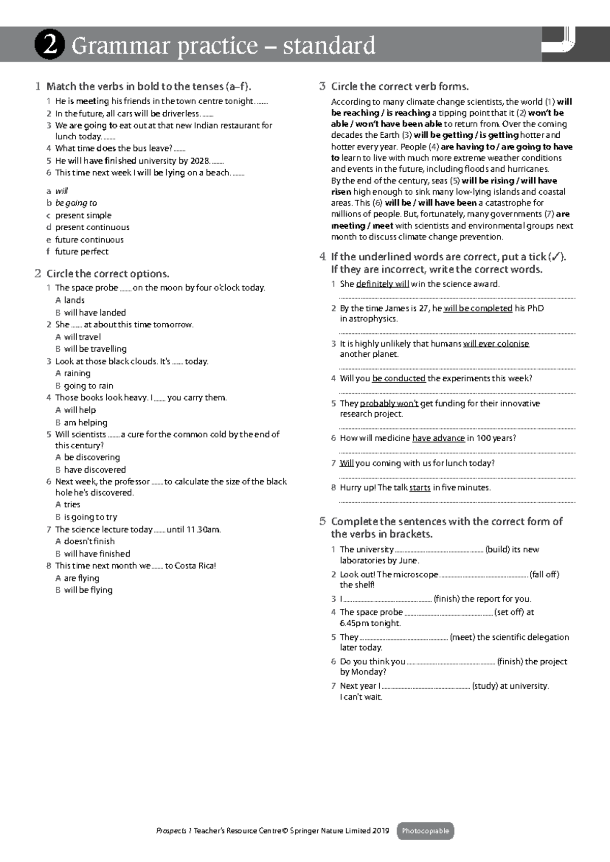 FP1 U02 Grammar Practice: Verb Tenses and Forms - Studocu