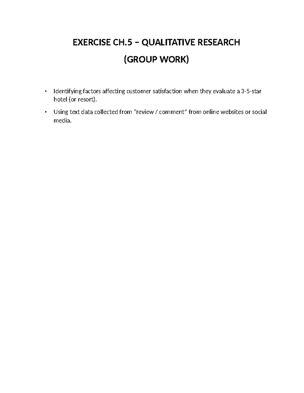 Exercise Ch5 - Qualitative Research R - Phương pháp nghiên cứu ...