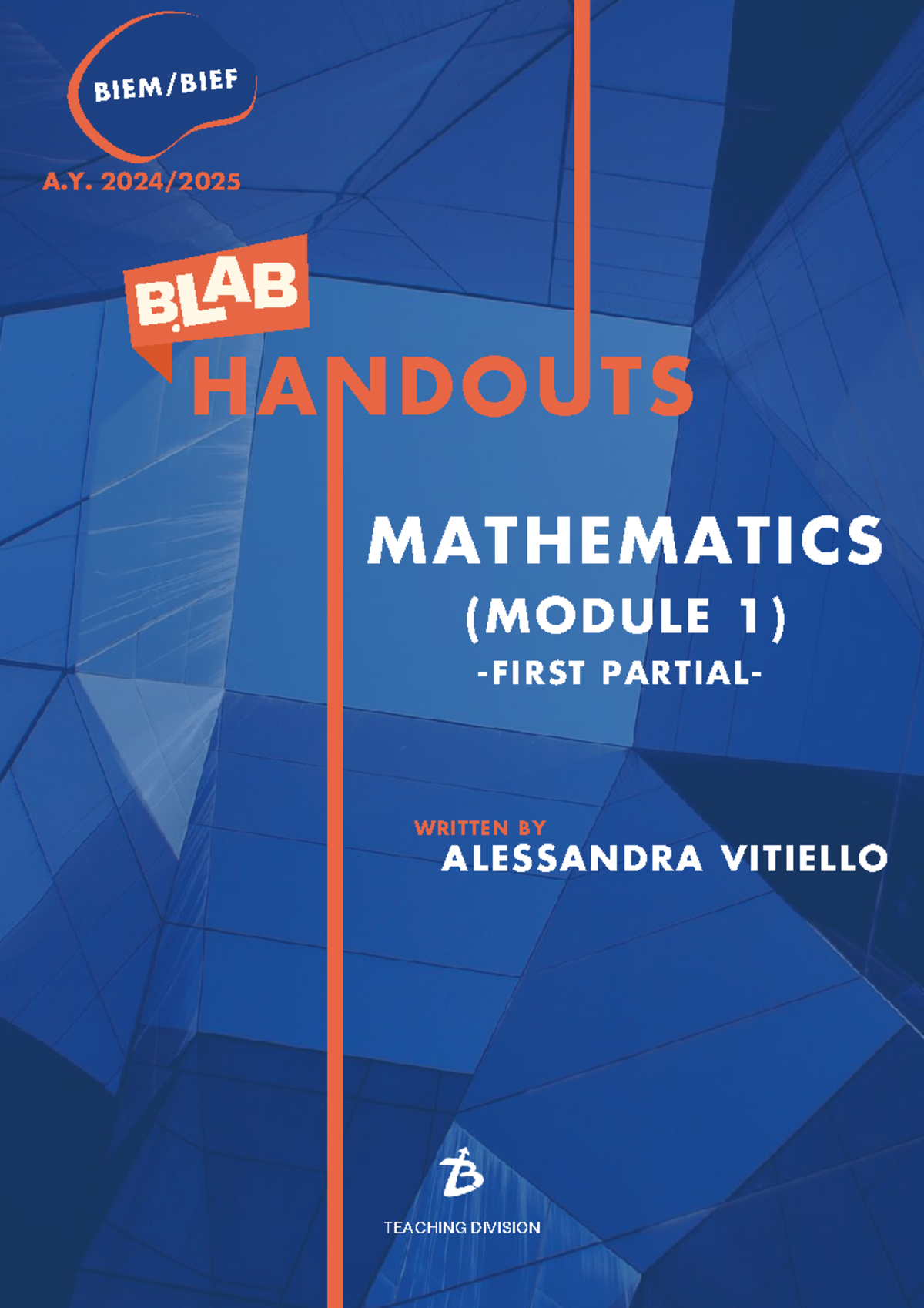 Mathematics Handouts (Module 1) - Theorems and Proofs Overview ...