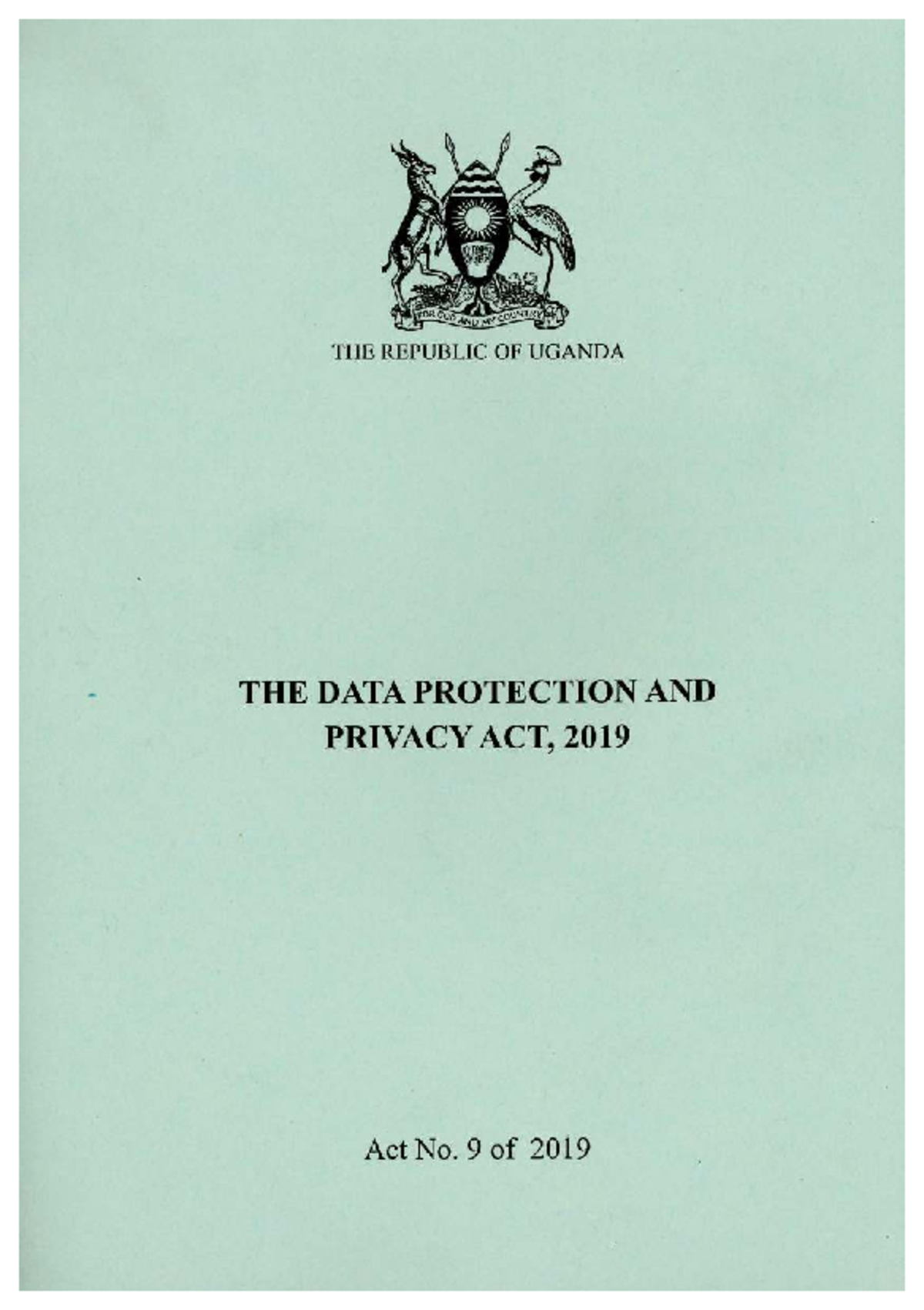 Data Protection and Privacy Act (Act No. 9 of 2019) Overview - Studocu