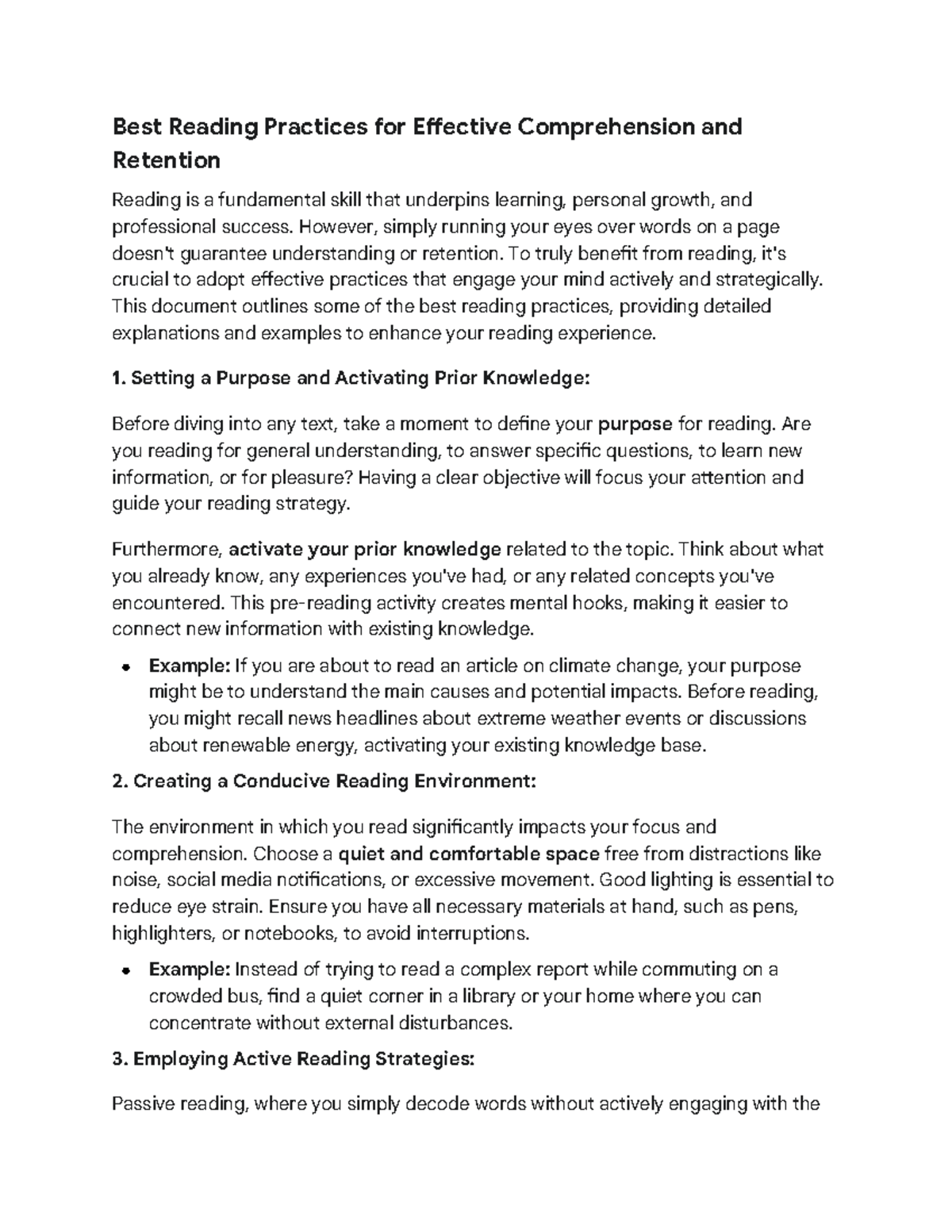 Best Reading Practices for Effective Comprehension and Retention ...