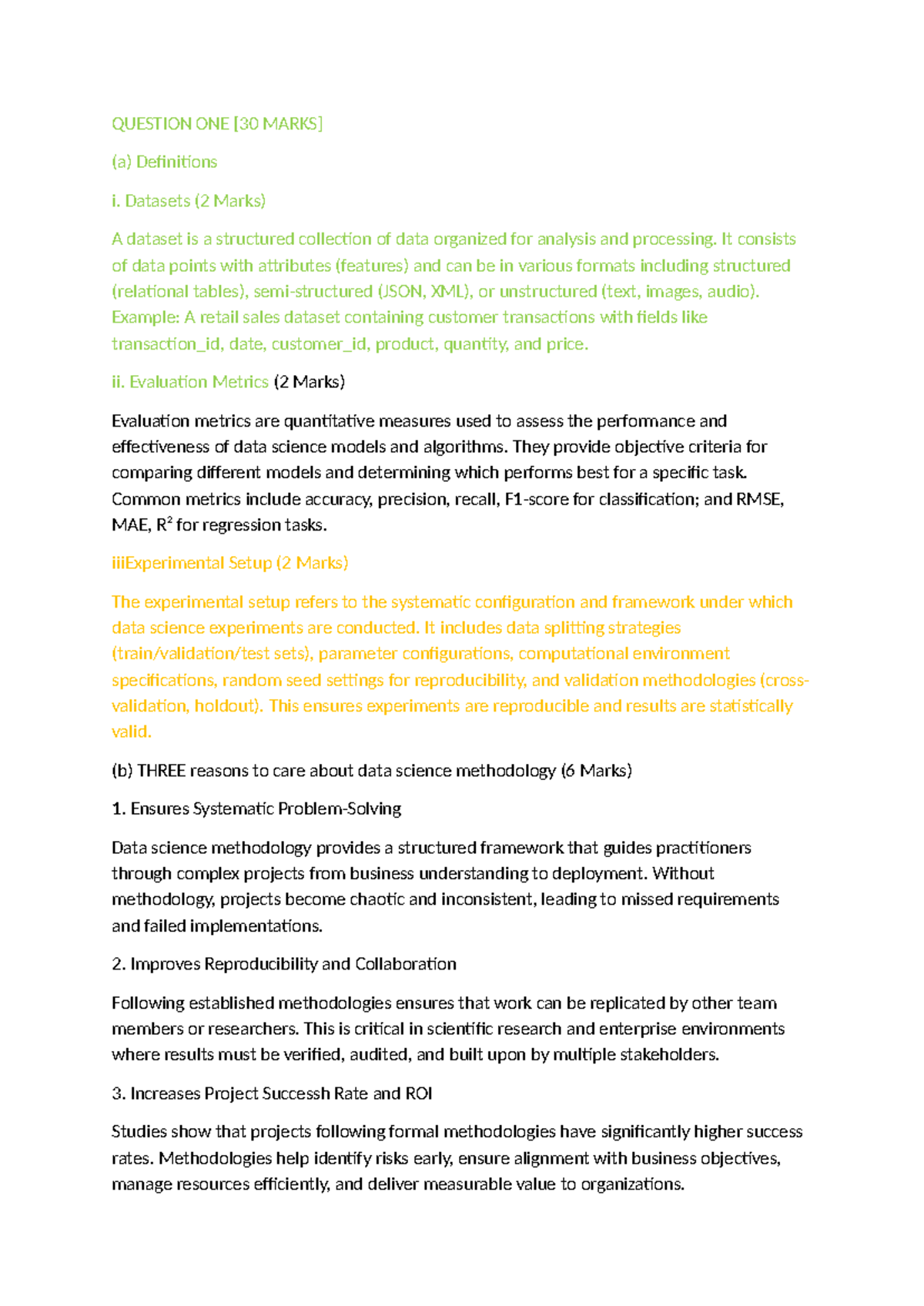 Data Science Methodology Overview for Course DS101 - Studocu