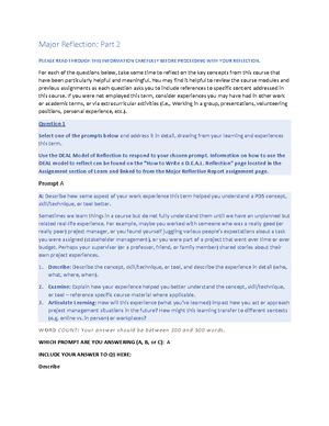Danvir Sandhu - Reflection on Tricky Situations Simulation - Reflection ...