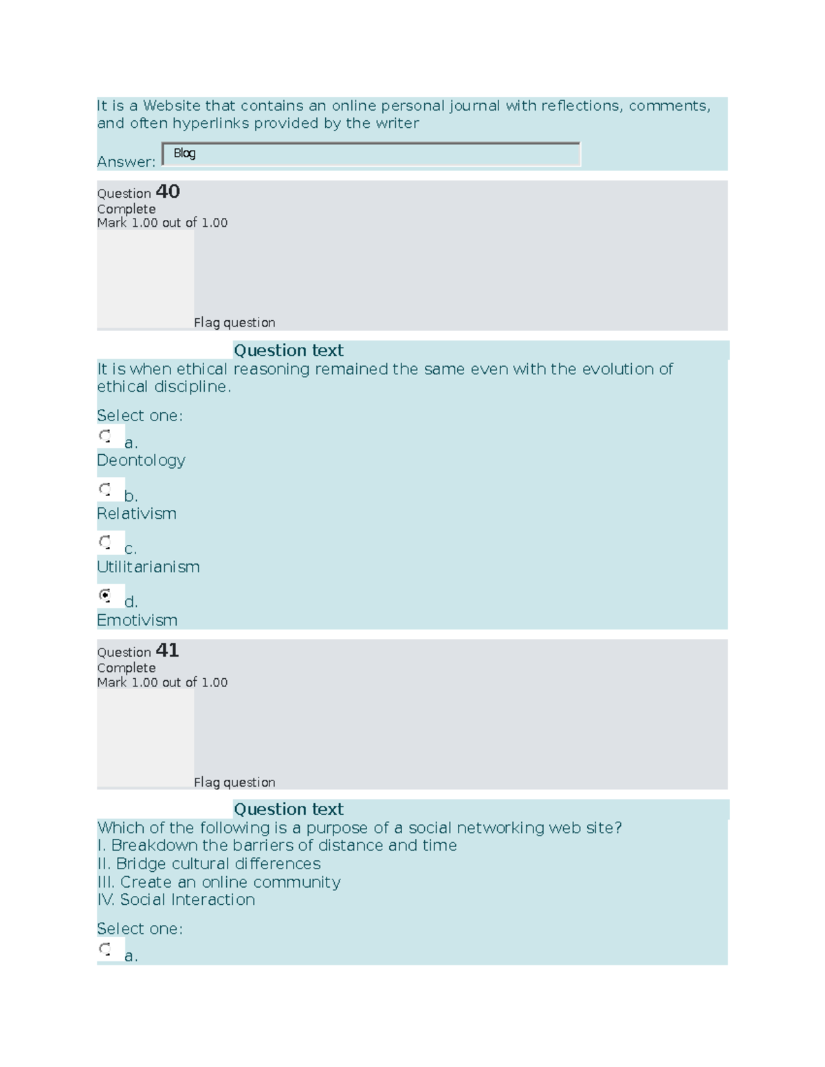 Social Issues and Professional Practices Quiz Questions and Answers ...