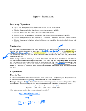 Lecture 7: Jointly Distributed Random Variables - Detailed Notes ...