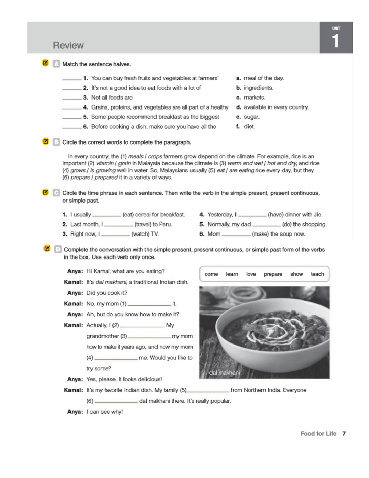 Unit 1 Review B1 - Vocabulary & Grammar Practice - Studocu
