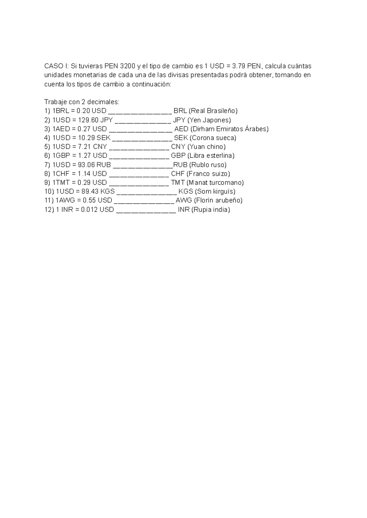 AN175 International Business: Calculating Currency Units with Exchange ...
