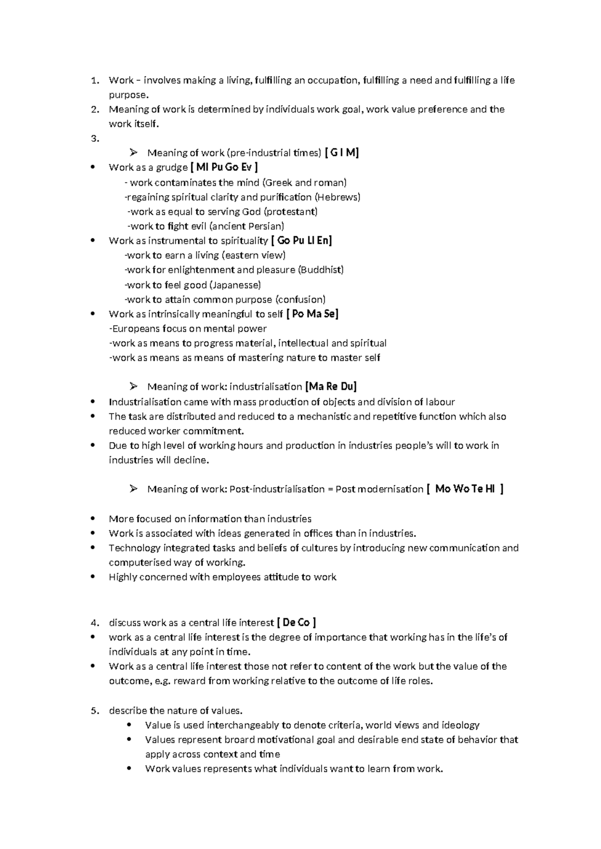 Career Management Study: Understanding Work Values and Their Impact ...