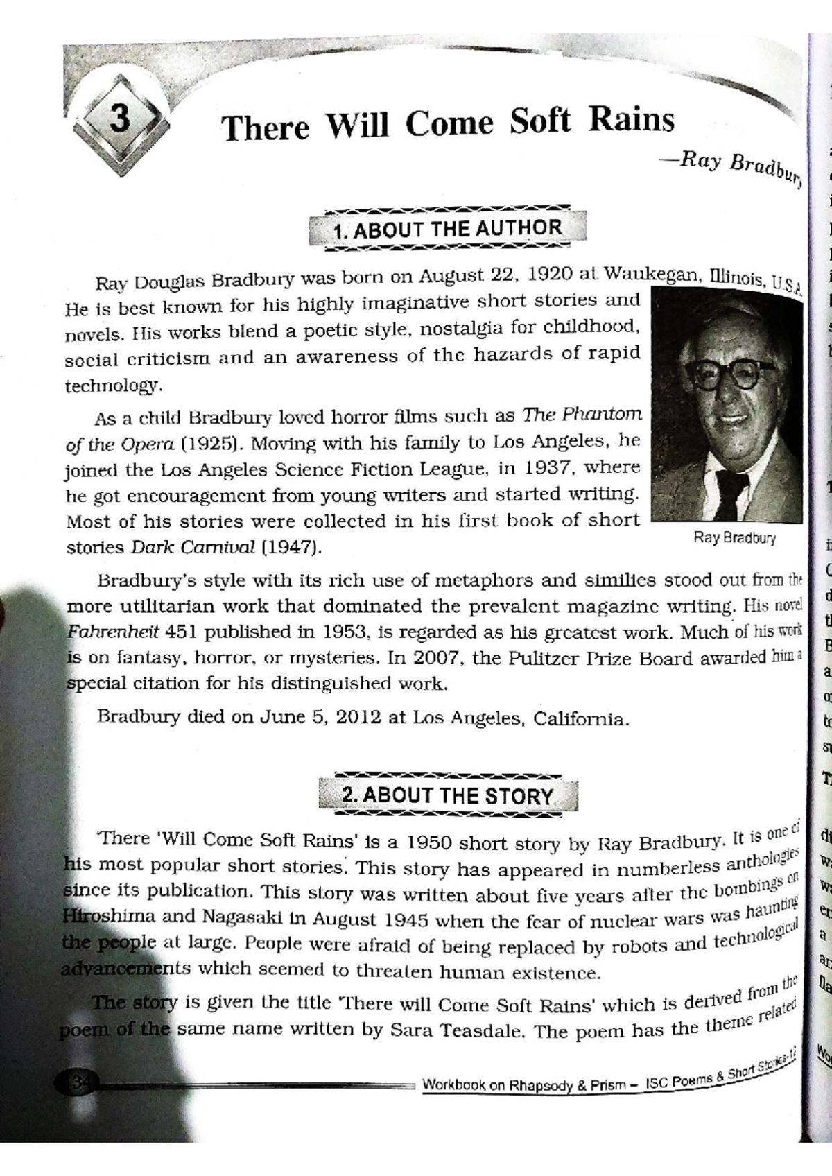 Prism Workbook: Analysis of "There Will Come Soft Rains" by Ray ...