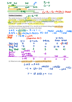 Midterm 2 2020, questions and answers - Past midterm problems for FINA ...