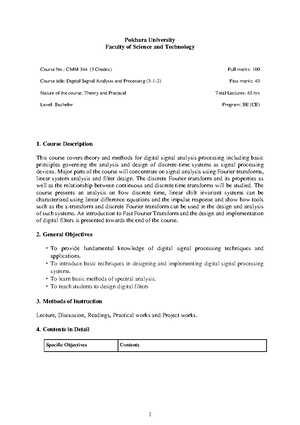 CMP 348 Software Engineering 3 - Pokhara University Faculty of Science ...