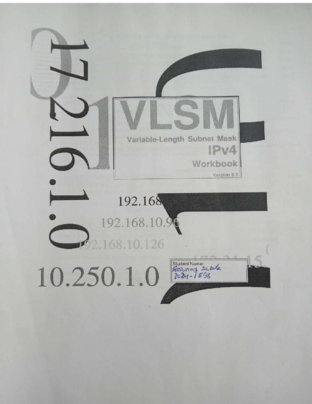 VLSM subnet mask IPv4 workbook: classful vs. classless subnetting - Studocu