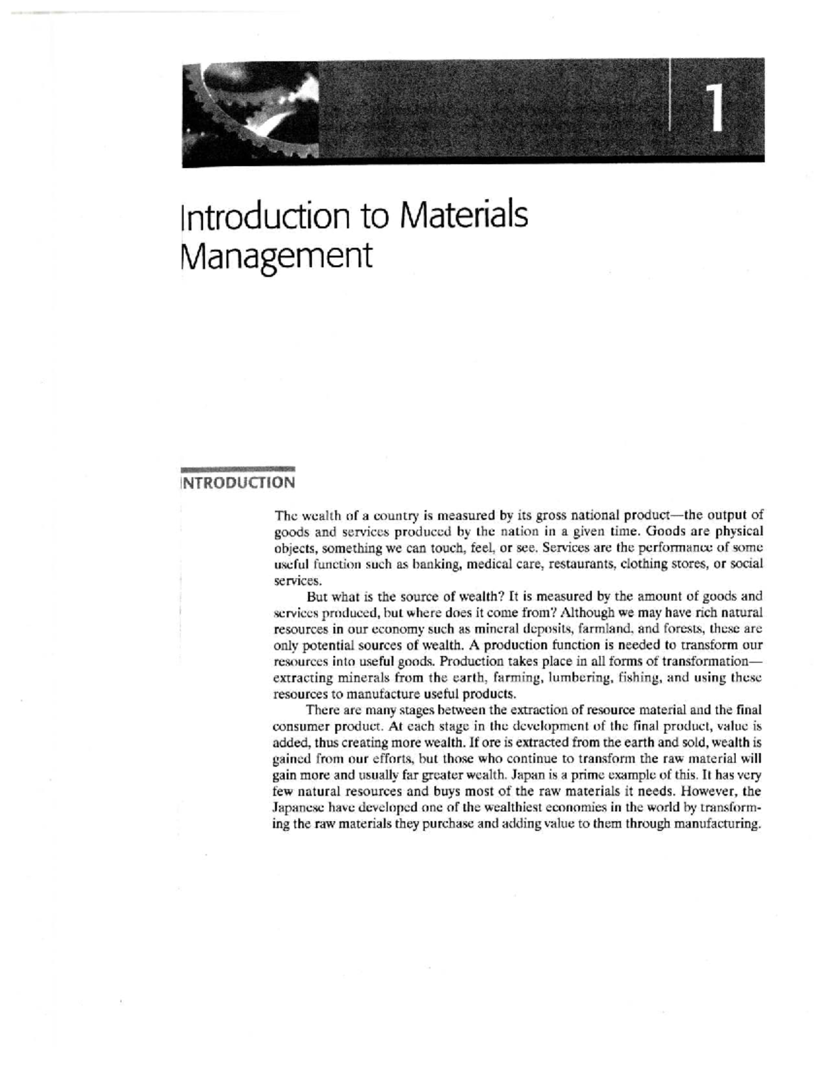 Introduction to Materials Management: Key Concepts and Strategies - Studocu