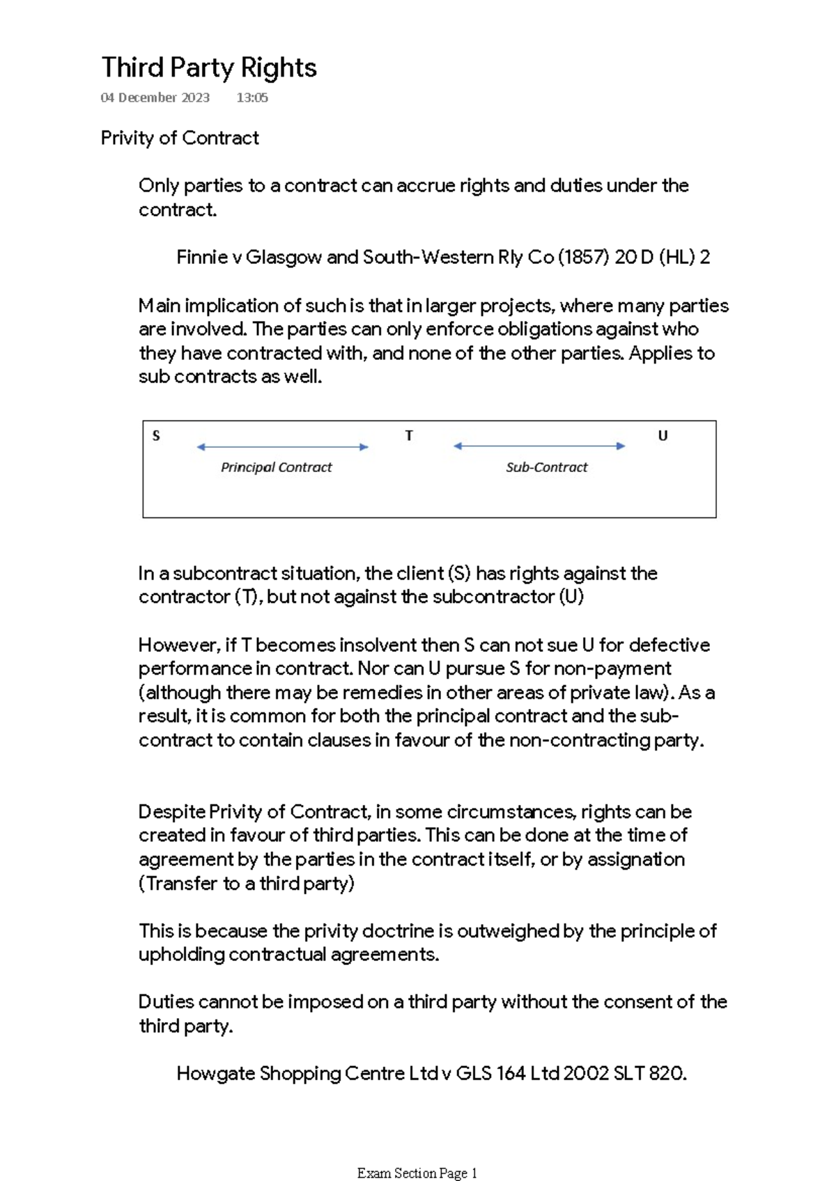 Third Party Rights & Privity of Contract: Key Concepts Explained - Studocu