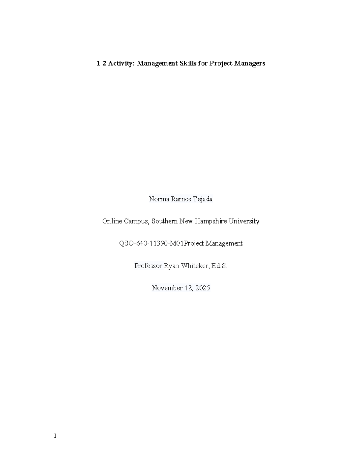 Management Skills for Project Managers: Key Concepts & Theories - Studocu