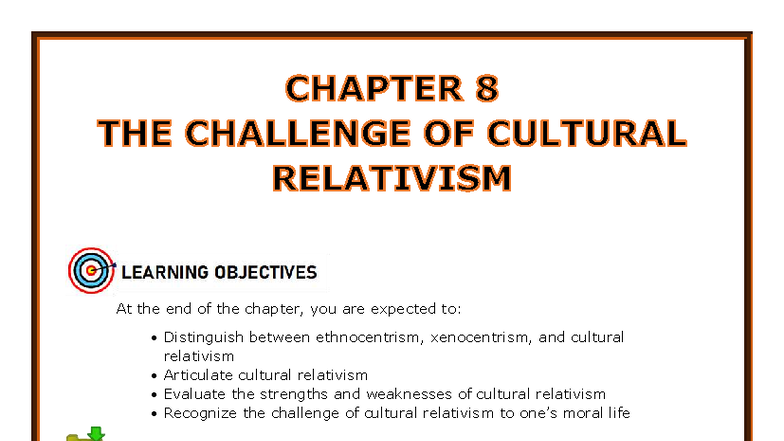 Chapter 8: The Challenge of Cultural Relativism in Ethics - Studocu